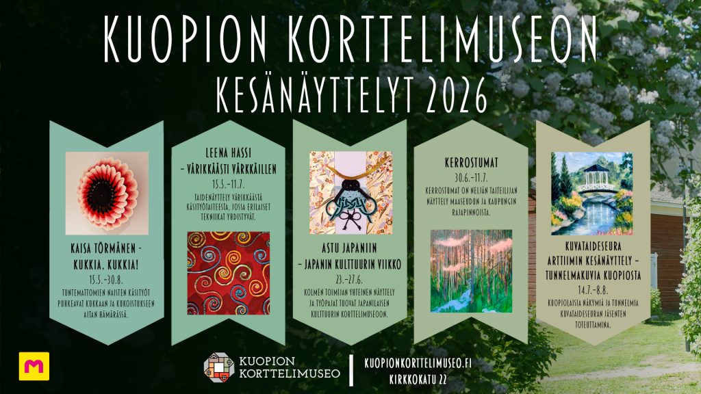 Korttelimuseossa kesällä viisi kesänäyttelyä.